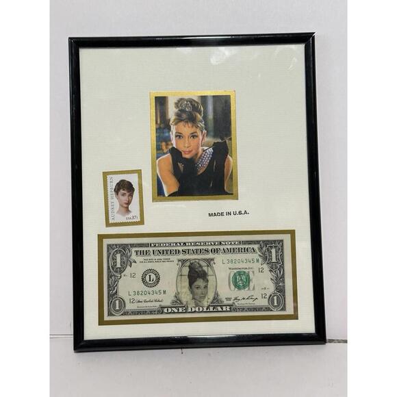 Other - VTG Audrey Hepburn Framed Art Print Set Iconic Hollywood Glam Wall Decor